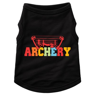 Archery Bow And Arrow Colorful Gift Doggie Tank