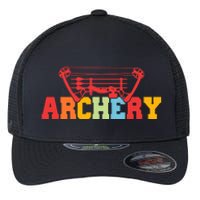 Archery Bow And Arrow Colorful Gift Flexfit Unipanel Trucker Cap