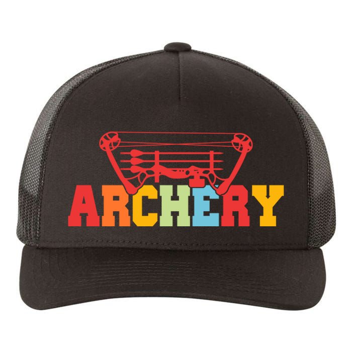 Archery Bow And Arrow Colorful Gift Yupoong Adult 5-Panel Trucker Hat