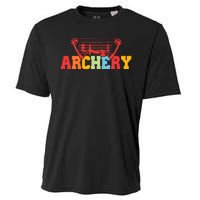 Archery Bow And Arrow Colorful Gift Cooling Performance Crew T-Shirt