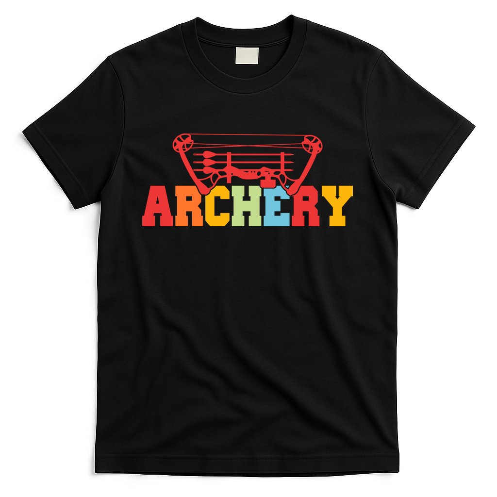 Archery Bow And Arrow Colorful Gift T-Shirt