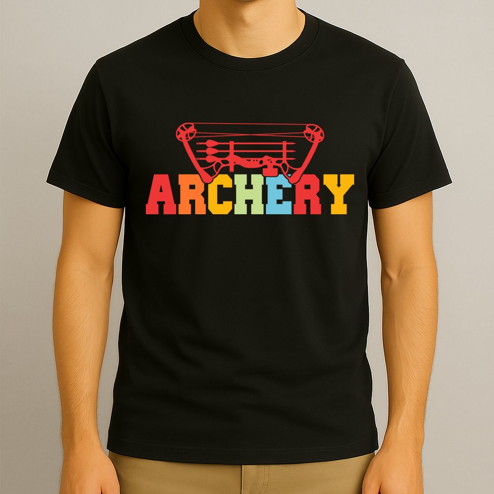 Archery Bow And Arrow Colorful Gift T-Shirt