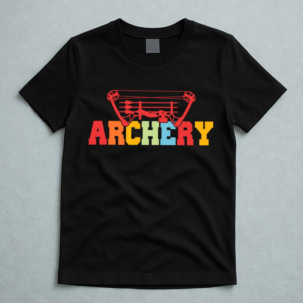 Archery Bow And Arrow Colorful Gift T-Shirt