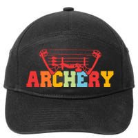 Archery Bow And Arrow Colorful Gift 7-Panel Snapback Hat