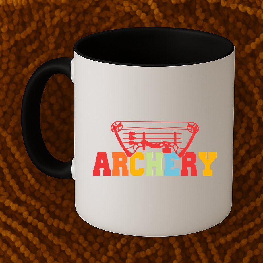Archery Bow And Arrow Colorful Gift Mug