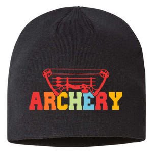 Archery Bow And Arrow Colorful Gift Sustainable Beanie