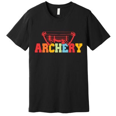 Archery Bow And Arrow Colorful Gift Premium T-Shirt