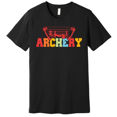 Archery Bow And Arrow Colorful Gift Premium T-Shirt