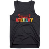 Archery Bow And Arrow Colorful Gift Tank Top