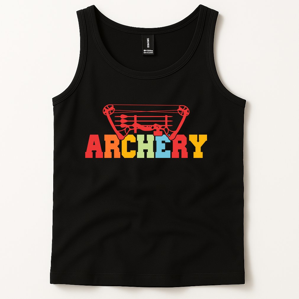Archery Bow And Arrow Colorful Gift Tank Top