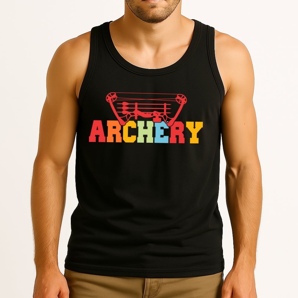 Archery Bow And Arrow Colorful Gift Tank Top