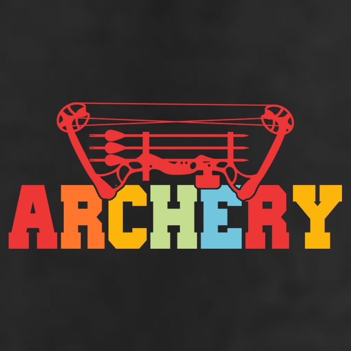 Archery Bow And Arrow Colorful Gift Golf Towel