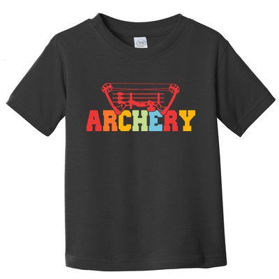 Archery Bow And Arrow Colorful Gift Toddler T-Shirt
