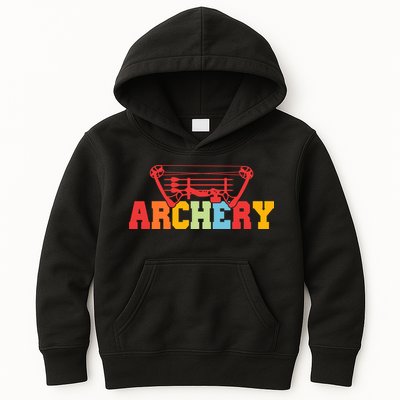 Archery Bow And Arrow Colorful Gift Kids Hoodie