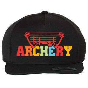 Archery Bow And Arrow Colorful Gift Wool Snapback Cap