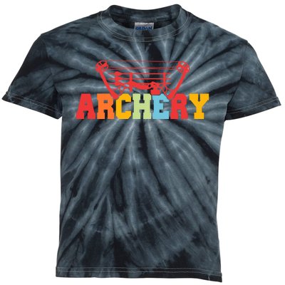 Archery Bow And Arrow Colorful Gift Kids Tie-Dye T-Shirt