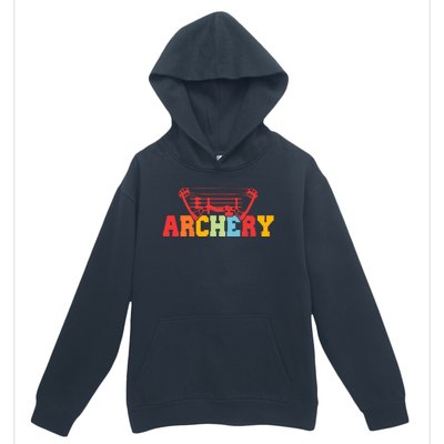 Archery Bow And Arrow Colorful Gift Urban Pullover Hoodie