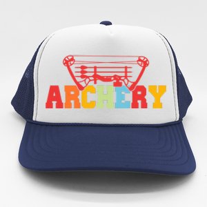 Archery Bow And Arrow Colorful Gift Trucker Hat