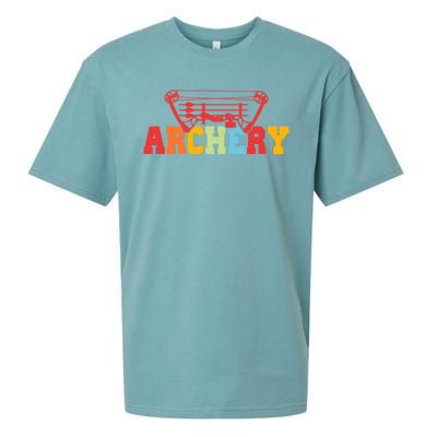 Archery Bow And Arrow Colorful Gift Sueded Cloud Jersey T-Shirt