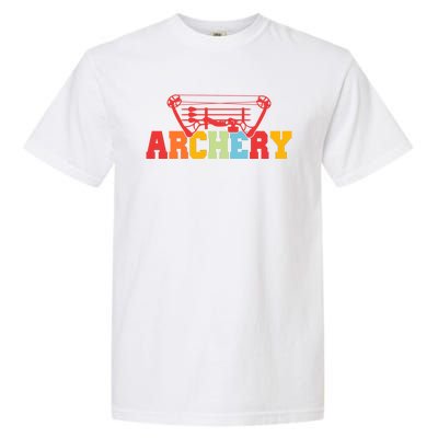 Archery Bow And Arrow Colorful Gift Garment-Dyed Heavyweight T-Shirt