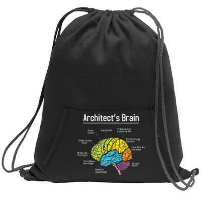 ArchitectS Brain Architect Architecture Design Plan Build Sweatshirt Cinch Pack Bag