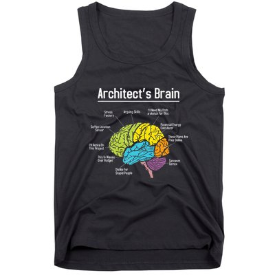 ArchitectS Brain Architect Architecture Design Plan Build Tank Top