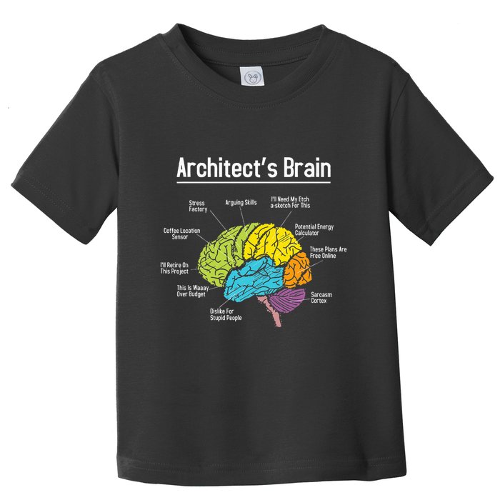 ArchitectS Brain Architect Architecture Design Plan Build Toddler T-Shirt