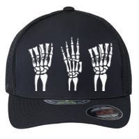 Applied Behavior Analysis Skeleton Hands Sign Language Flexfit Unipanel Trucker Cap