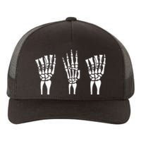 Applied Behavior Analysis Skeleton Hands Sign Language Yupoong Adult 5-Panel Trucker Hat