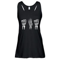 Applied Behavior Analysis Skeleton Hands Sign Language Ladies Essential Flowy Tank