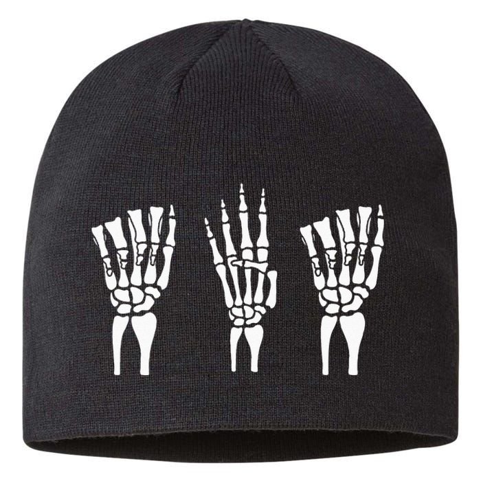 Applied Behavior Analysis Skeleton Hands Sign Language Sustainable Beanie