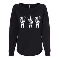 Applied Behavior Analysis Skeleton Hands Sign Language Womens California Wash Sweatshirt