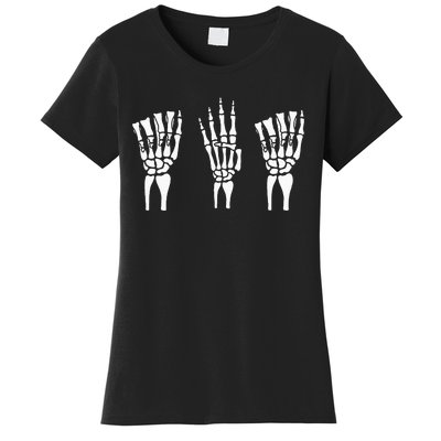 Applied Behavior Analysis Skeleton Hands Sign Language Women's T-Shirt