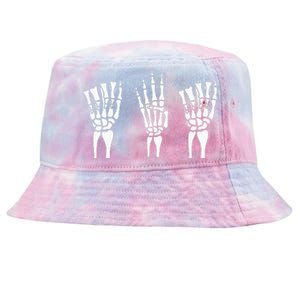 Applied Behavior Analysis Skeleton Hands Sign Language Tie-Dyed Bucket Hat