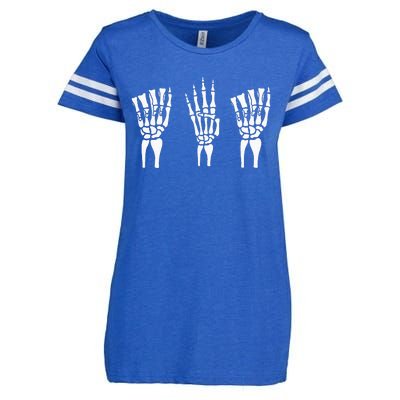 Applied Behavior Analysis Skeleton Hands Sign Language Enza Ladies Jersey Football T-Shirt