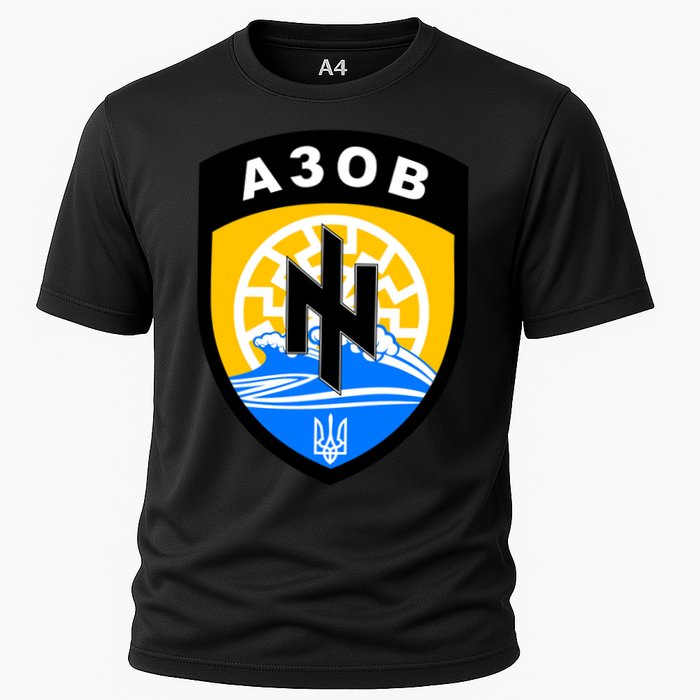 Azov Battalion A30B Shield Special Forces Ukraine Cooling Performance Crew T-Shirt