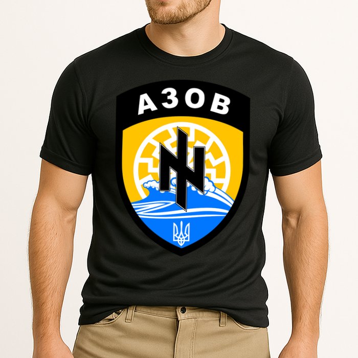 Azov Battalion A30B Shield Special Forces Ukraine Cooling Performance Crew T-Shirt