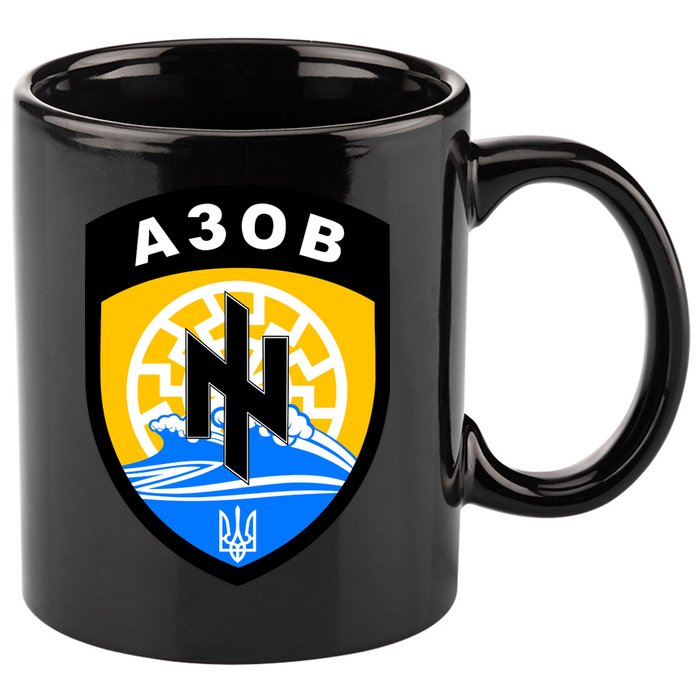 Azov Battalion A30B Shield Special Forces Ukraine 11oz C Handle Ceramic Mug