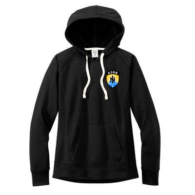 Azov Battalion A30B Shield Special Forces Ukraine Women's Fleece Hoodie