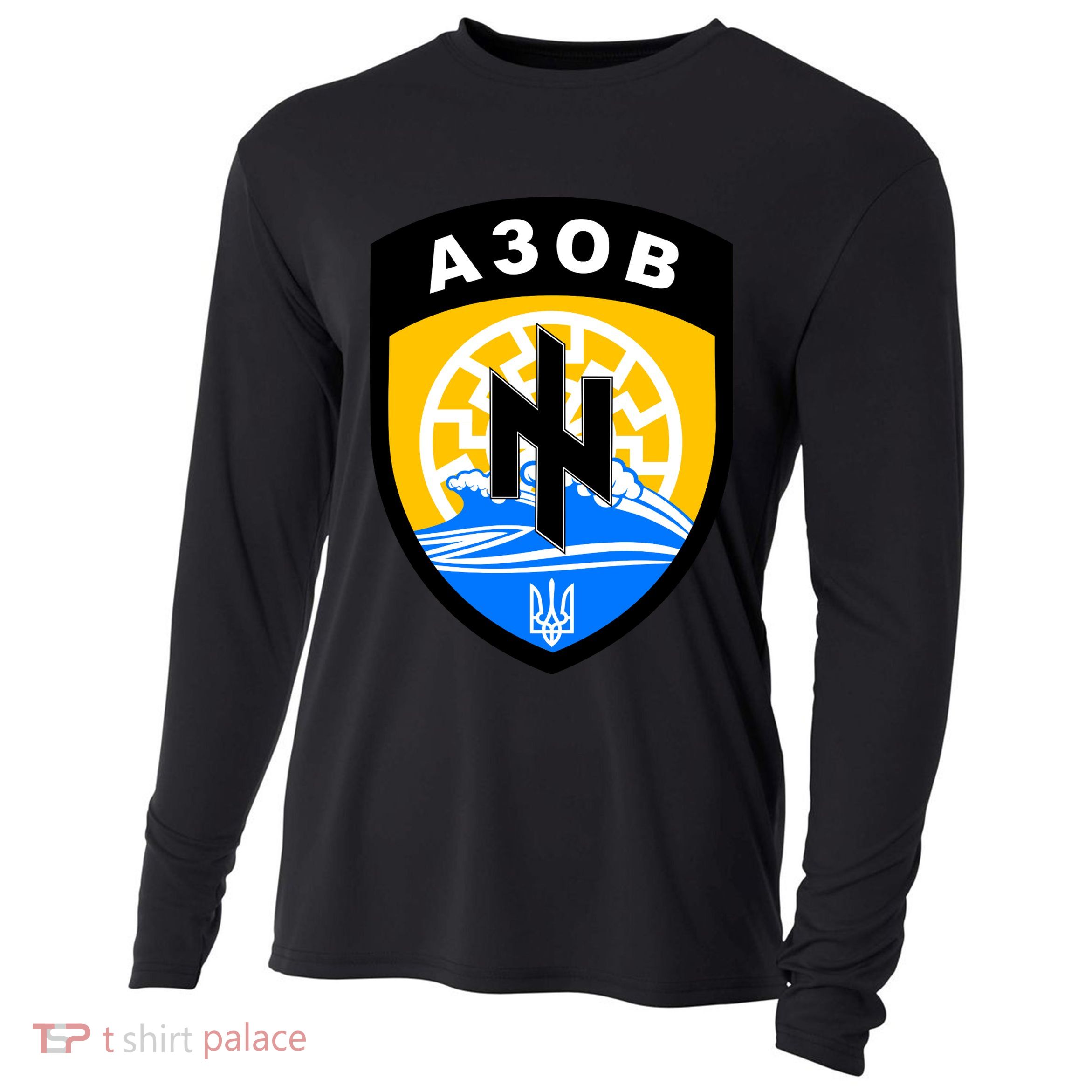 Azov Battalion A30B Shield Special Forces Ukraine Cooling Performance Long Sleeve Crew