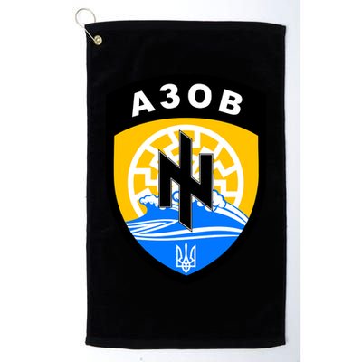 Azov Battalion A30B Shield Special Forces Ukraine Golf Towel