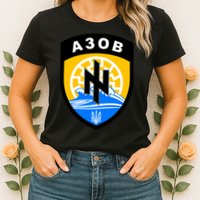 Azov Battalion A30B Shield Special Forces Ukraine Womens T-Shirt