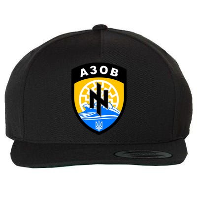 Azov Battalion A30B Shield Special Forces Ukraine Wool Snapback Cap