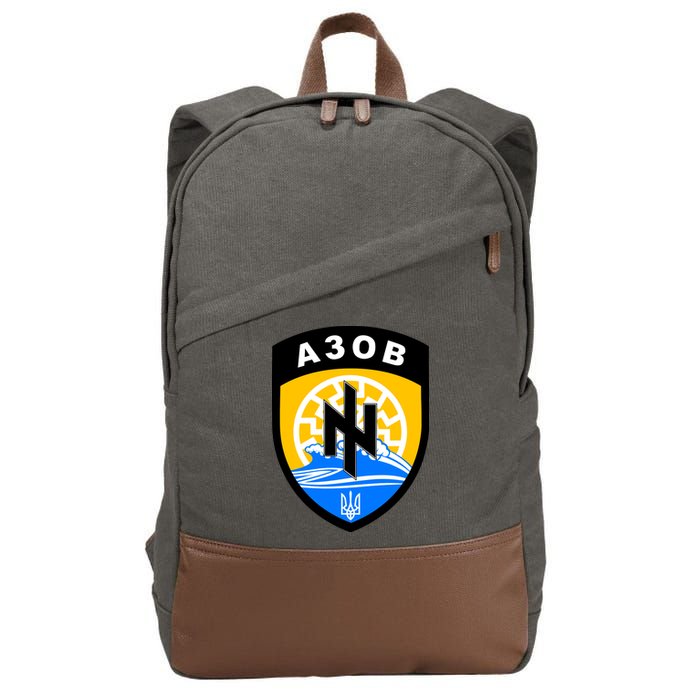 Azov Battalion A30B Shield Special Forces Ukraine Cotton Canvas Backpack