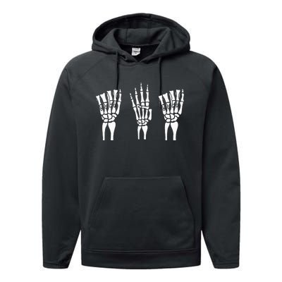 Applied Behavior Analysis Skeleton Hands Sign Language Performance Fleece Hoodie