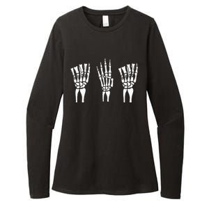 Applied Behavior Analysis Skeleton Hands Sign Language Womens CVC Long Sleeve Shirt