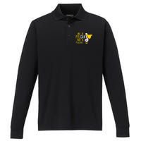 Always Be A Pelican Not A Pelican't Funny Pelican Performance Long Sleeve Polo