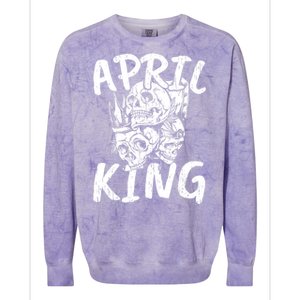 April Birthday Colorblast Crewneck Sweatshirt