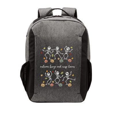 Autumn Breeze And Crisp Leaves Halloween Skeleton Dancing Gift Vector Backpack