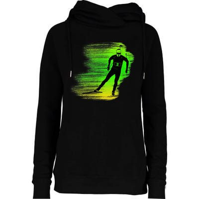 Awesome Biathlon Womens Funnel Neck Pullover Hood